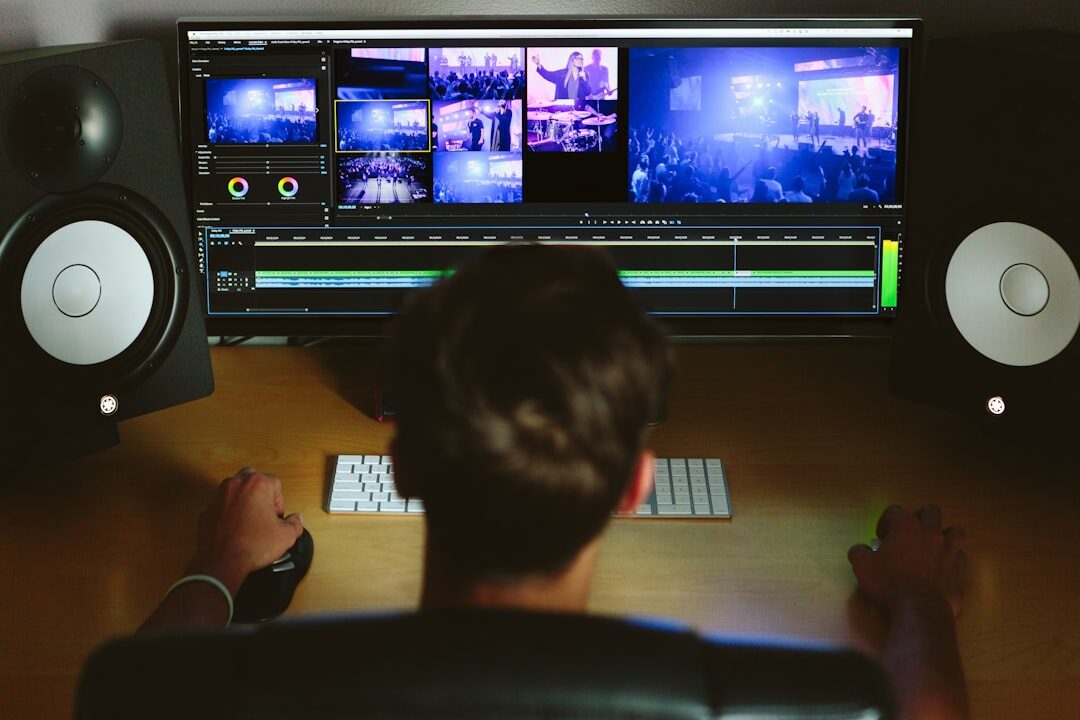 video editing software screen