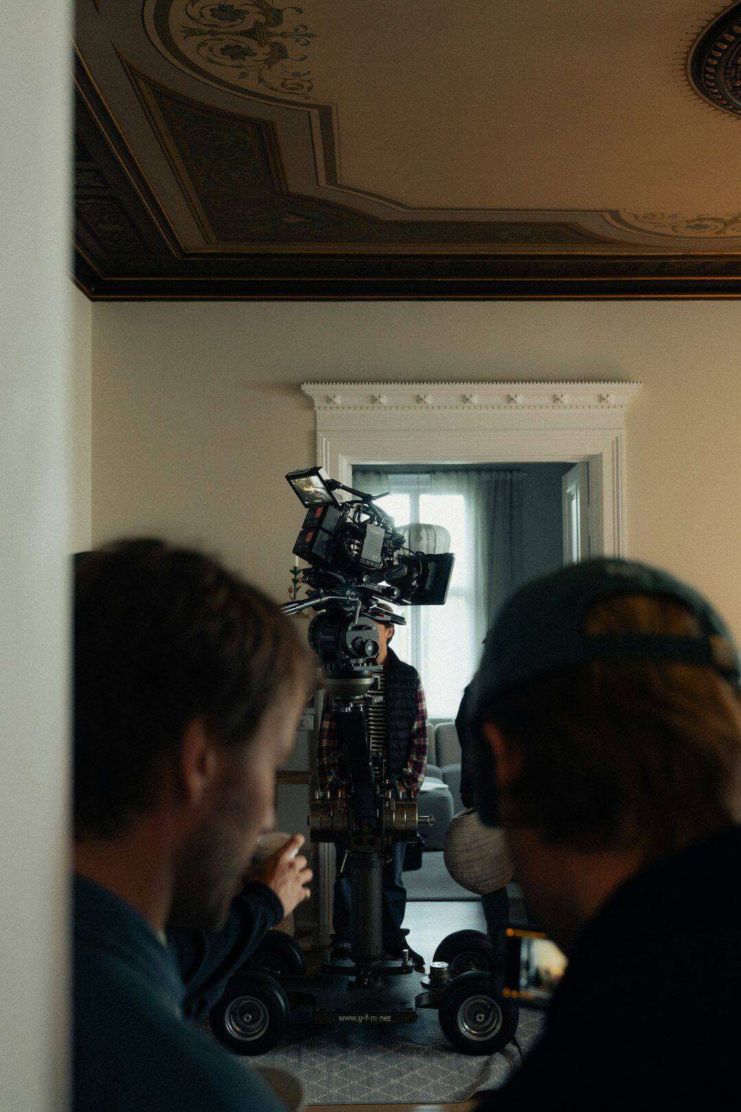 film crew on location